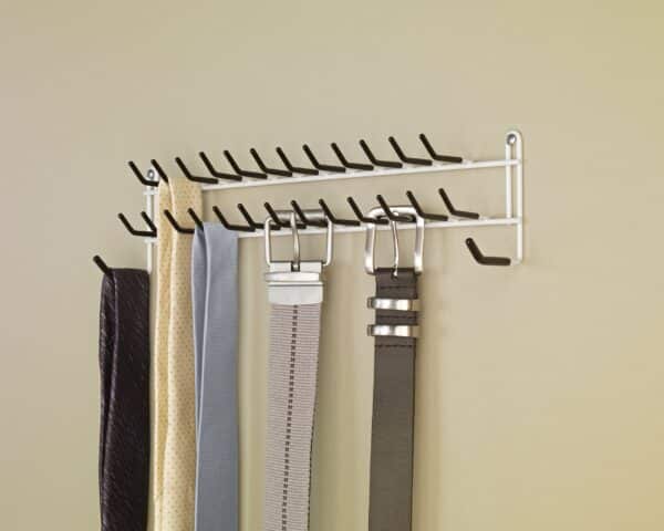 ClosetMaid Epoxy coated steel 8051 Tie and Belt Rack, White, 3.5 - Image 3