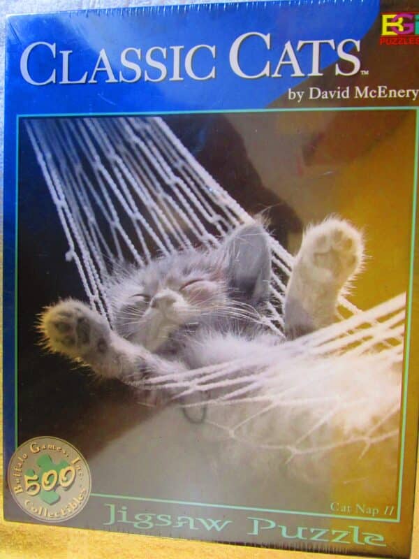 Buffalo Games David McEnery Classic Cats 500-piece Jigsaw Puzzle: Cat Nap II