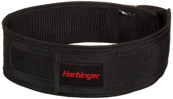 Harbinger 360890 4-Inch Nylon Weightlifting Belt, Medium,Black