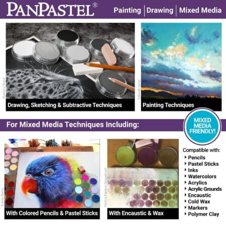 30101 Ultra Soft Artist Pastel 10 Color Painting Set by PanPastel, Includes Sofft Tools - Image 5