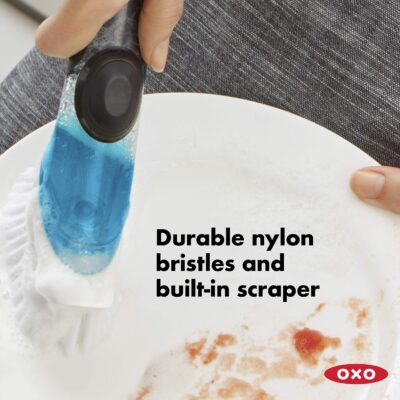OXO Good Grips Soap Dispensing Dish Brush 15x10x5cm - Image 4