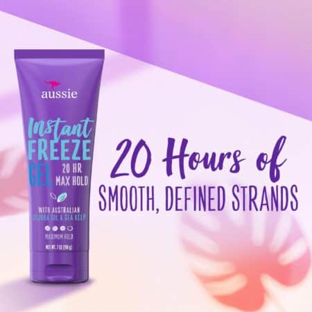 Aussie Instant Freeze Hair Gel with Jojoba Oil & Sea Kelp, 7 Ounce (Pack of 1) - Image 3
