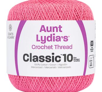 Red Heart Classic Crochet Thread, French Rose, 1050 Foot