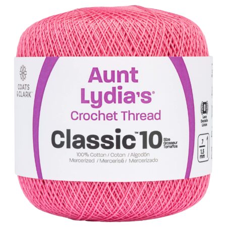 Red Heart Classic Crochet Thread, French Rose, 1050 Foot