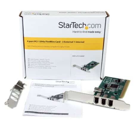 StarTech.com 4 port PCI 1394a FireWire Adapter Card - 3 External 1 Internal FireWire PCI C - Image 6