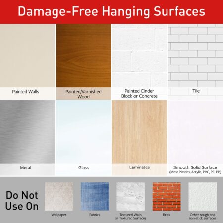 Command Bath Large Water-Resistant Adhesive Refill Strips, 4-Large Strips, Re-Hang Large B - Image 8
