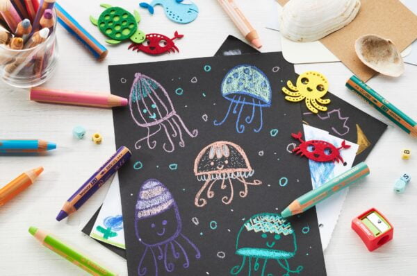 Multi-talented Pencil - STABILO woody 3-in-1 - Wallet of 10 - Assorted Colors + Sharpener - Image 6