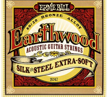 Ernie Ball Earthwood Silk and Steel Extra-Soft Acoustic Guitar Strings, 10-50 Gauge (P0204