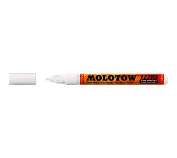 MOLOTOW One4All Acrylic Paint Markers, 2mm, White – M127211