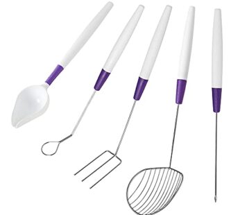 Wilton Candy Melts Candy Decorating Dipping Tool Set, 5-Piece