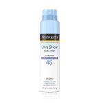 Neutrogena Ultra Sheer Body Mist Sunscreen Spray Broad Spectrum SPF 45 Lightweight NonGrea - Image 2