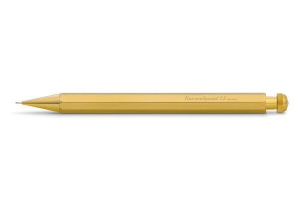 Kaweco Special Mechanical Pencil Brass 0.5 mm I Lead Pencil Made of Premium Brass I Push L