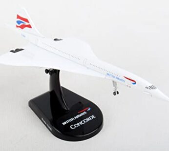 Daron Worldwide Trading Postage Stamp British Airways Concorde Vehicle (1/350 Scale), Whit
