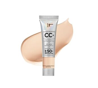 IT Cosmetics Your Skin But Better CC+ Cream Travel Size, Light (W) – Color Correcting Crea