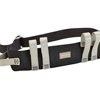 Secure Transfer and Walking Gait Belt for Seniors with 6 Handles and Metal Buckle, 60 Inch