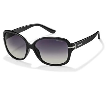 Polaroid Sunglasses P8419/S Square Sunglasses, Black & Gray Gradiant Polarized, 58 mm