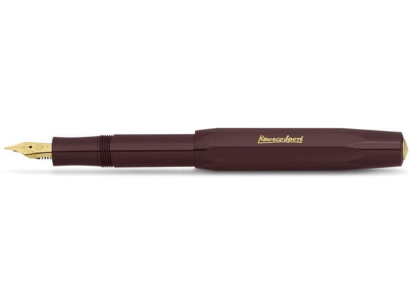Kaweco Classic Sport Fountain Pen with 23 Carat Gold-Plated Steel Nib and Iridium Tip for