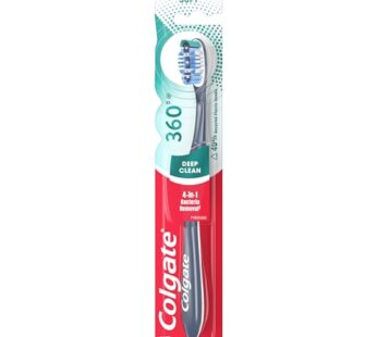 Colgate 360 Toothbrush with Tongue and Cheek Cleaner, Soft Toothbrush, 1 Pack