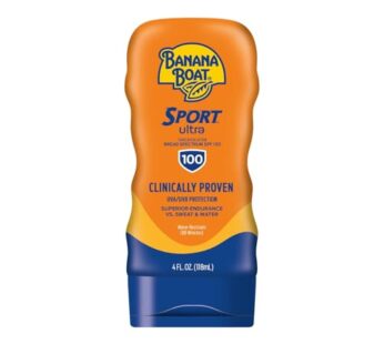 Banana Boat Sport Performance Sunscreen Lotion SPF 100, 4-ounce Bottles
