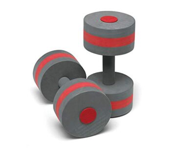 Speedo Unisex Swim Aqua Fitness Barbell , Charcoal/Red