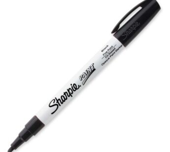 Sharpie Oil-Based Paint Marker – Fine Marker Point Type – Black Ink – 1 Each