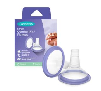 Lansinoh ComfortFit Breast Pump Flanges, Size 30.5mm, 2 Count