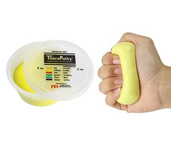 CanDo 10-2611 Theraputty Plus Hand Exercise Putty, Yellow, 3oz, X-Soft