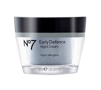 No7 Early Defence Hypo-Allergenic Night Cream – Lightweight Hydrating Face Cream – Lipopep