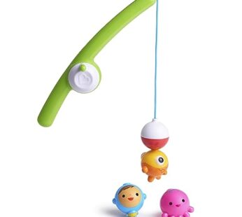 Munchkin  Fishin’  Magnetic Baby and Toddler Bath Toy, 4pc Set