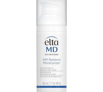 EltaMD AM Restore Face Moisturizer, Light Moisturizer Face Cream Lotion, Made with Niacina