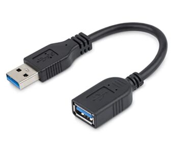 StarTech.com 6in Short USB 3.0 (5Gbps) Extension Adapter Cable (USB-A Male to USB-A Female