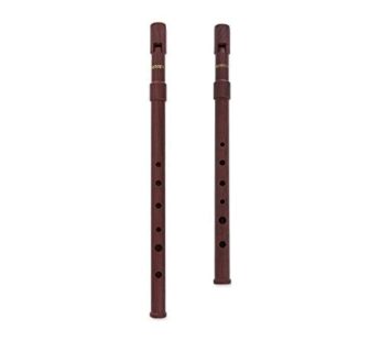 SMARTWOODI WI-921W WI-922W Set of 2 Irish Whistle Wood Grain Key of C & Key of D Tin Whist