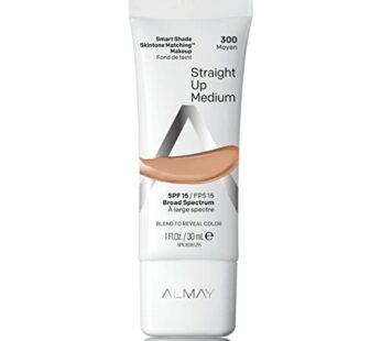 Almay Skintone Matching Foundation, Smart Shade Face Makeup, Hypoallergenic, Oil Free-Frag