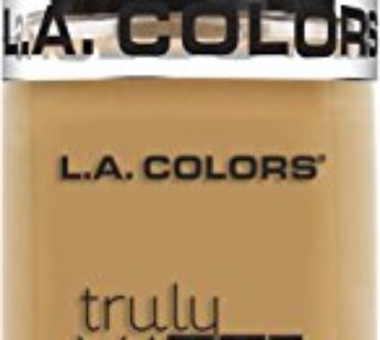 L.A. COLORS Truly Matte Foundation, Golden Beige, 1.35 Fl. Oz.