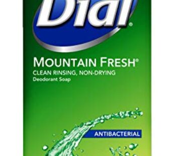 Dial Antibacterial Bar Soap, Mountain Fresh, 3.2 Ounce, 6 Bars