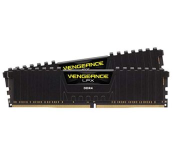 Corsair Vengeance LPX 16GB (2x8GB) DDR4 DRAM 3000MHz C15 Desktop Memory Kit – Black (CMK16