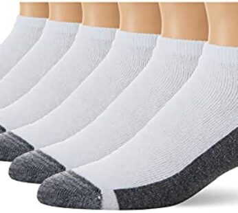 Hanes mens Hanes Men’s Max Cushion Low Cut 6-pair Pack, Available in Big & Tall Casual Soc