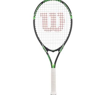 Wilson Tour Slam Adult Recreational Tennis Racket – Grip Size 4 – 4 1/2″, Grey/Green