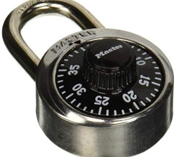 Master Lock 1500D 1-7/8in. Wide Combination Dial Padlock, Silver, 1 Pack