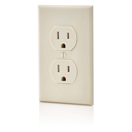 Leviton T5320-TMP 15 Amp 125V Tamper Resistant Duplex Receptacle (10 Pack), Light Almond - Image 4