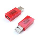 PortaPow 3rd Gen USB Data Blocker (Red 2 Pack) - Protect Against Juice Jacking - Image 2