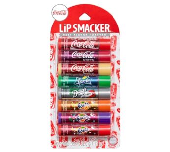 Lip Smacker Coca-Cola Flavored Balm – 8 Moisturizing Lip Balms, Hydrating & Protecting, Fu