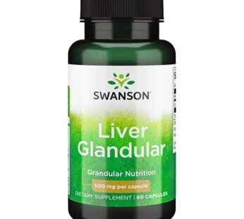 Swanson Liver Glandular 500 Milligrams 60 Capsules