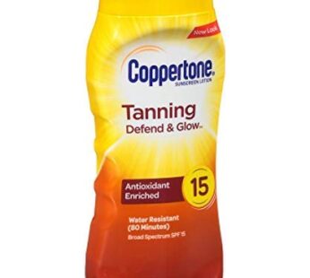 Coppertone Tanning Lotion UVA/UVB SPF 15 – 8 oz