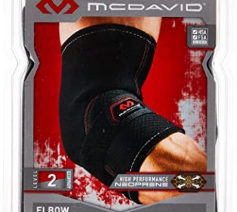 McDavid Tennis Elbow Support, Large, Black (485R-BL-L)