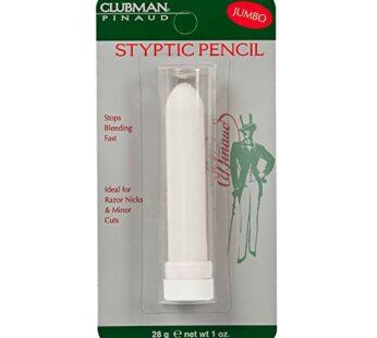 Clubman Jumbo Styptic Pencil, Treat and Seal Shaving Cuts Instantly, Anti-hemorrhaging Sti