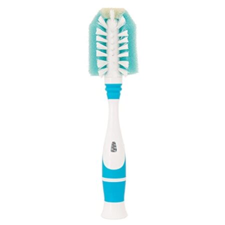 NUK Triple Action Baby Bottle Brush with Built-in Bottle Nipple Brush - Image 2