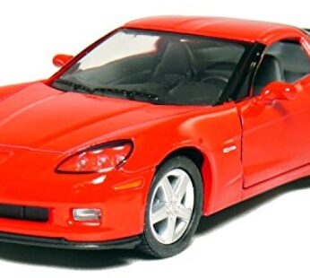 KiNSMART 2007 Corvette Z06 5inch 1:36Scale Die Cast Metal Model Toy Cars RED