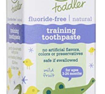 Tom’s of Maine Toddlers Fluoride-Free Natural Toothpaste in Mild Fruit Gel, 1.75 Ounce