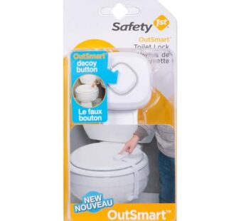 Safety 1st OutSmart Toilet Lock, White, 1 Count (Pack of 1)